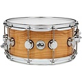 DW Exotic Figured Olive Ash Lacquer Snare 14 x 6.5 in. Chrome Hardware