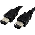 Tera Grand FireWire 400 6 Pin Male to 6 Pin Male Cable 6 ft. Black