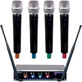 VocoPro Four Channel UHF Wireless Handheld Microphone System Band H2