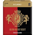 Rico Grand Concert Select Thick Blank Bb Clarinet Reeds Strength 4 Box of 10