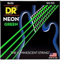 DR Strings Hi-Def NEON Green Coated 4-String Bass Strings Heavy (50-110)