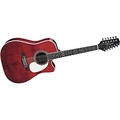 Takamine JJ325SRC12 John Jorgenson Signature 12-String Acoustic-Electric Guitar Gloss Red Stain