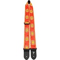 Perris Jacquard Guitar Strap Yellow and Red Sun 39 to 58 in.