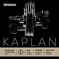DAddario Kaplan Golden Spiral Solo Wound Series Violin E String 4/4 Size Solid Steel / Aluminum Medium Loop End