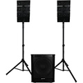 Gemini LRX-448 Portable Line Array PA System With 12 Subwoofer and Stands