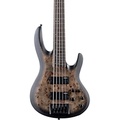 ESP LTD B-5 String Electric Bass Guitar Ebony Charcoal Burst Satin