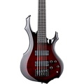 ESP LTD F-1005 5-String See-Thru Electric Bass Guitar See-Thru Black Cherry Sunburst