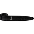 Taylor Leather Strap Suede Back Silver Logo Black 2.5 in.