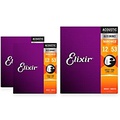 Elixir Light Nanoweb Acoustic Guitar Strings (.012-.053) 3 Pack