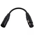 Pig Hog Lighting Cable DMX Adapter 5-pin(F) to 3-pin(M) XLR 6 in.