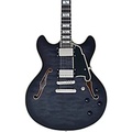 DAngelico Limited-Edition Excel DC XT Semi-Hollow Electric Guitar With Stopar Tailpiece Charcoal Burst