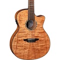 Luna Guitars High Tide Exotic Mahogany Nylon-String Acoustic-Electric Grand Concert Cutaway Guitar Satin Natural