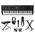 Yamaha MODX7+ Synthesizer With Stand, Pedal, Bench, Microphone and Cables