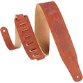Levys MS26CK-BRN 2 1/2 Wide Brown Suede Leather Guitar Straps