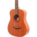 Luna Muse Safari Series Mahogany 3/4 Dreadnought Travel Acoustic Guitar Natural