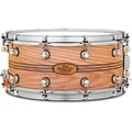 Pearl Music City Custom Solid Shell Snare Ash with Boxwood-Rose TriBand Inlay 14 x 6.5 in.