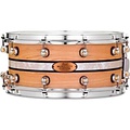 Pearl Music City Custom Solid Shell Snare Ash with DuoBand Ebony Marine Inlay 14 x 6.5 in.