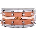 Pearl Music City Custom Solid Shell Snare Cherry with DuoBand Ebony Marine Inlay 14 x 6.5 in.