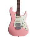 Schecter Guitar Research Nick Johnston Traditional HSS Electric Guitar Atomic Coral Mint Green Pickguard