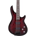 Schecter Guitar Research Omen Elite-4 4-String Electric Bass Guitar See-Thru Blue Burst