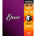 Elixir Phosphor Bronze Acoustic Guitar Strings With NANOWEB Coating, Light (.012-.053)