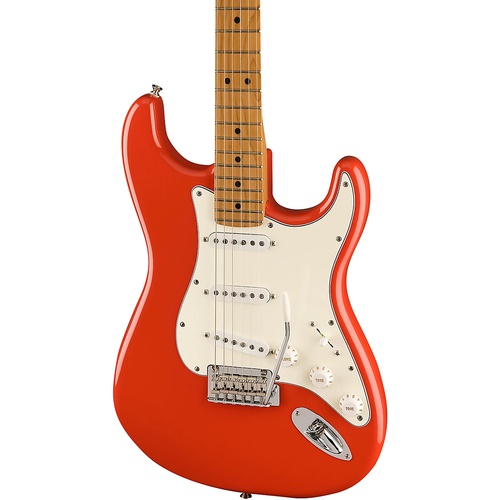  Fender Player Stratocaster Roasted Maple Fingerboard With Fat 50s Pickups Limited-Edition Electric Guitar Fiesta Red