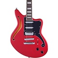 DAngelico Premier Series Bedford SH Electric Guitar Offset Stopbar Tailpiece Oxblood