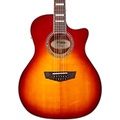 DAngelico Premier Series Fulton Cutaway Grand Auditorium 12-string Acoustic-Electric Guitar Iced Tea Burst