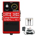 BOSS RC-1 Loop Station, PSA-120S2 AC Power Adapter and 3 Instrument Cable Bundle