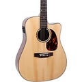 Recording King RD-G6-CFE5 Solid Top Dreadnought Cutaway Acoustic-Electric Guitar Natural