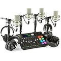 Rode Microphones RODECaster Pro 4-Person Podcasting Bundle With MXL990 & TH200X
