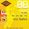 Rotosound RS88S Trubass Black Nylon Flatwound Standard Gauge Short Scale Bass Strings