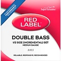 Super Sensitive Red Label Series Double Bass String Set 1/2 Size, Medium