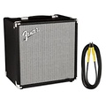 Fender Rumble 25W 1x8 Bass Combo Amp and 20 Instrument Cable
