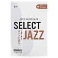 DAddario Woodwinds Select Jazz Alto Saxophone Unfiled Organic Reeds Box of 10 4H