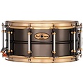 Pearl Sensitone Limited-Edition Nickel-Plated Black Brass Snare Drum With Gold-Plated SuperHoop II Triple-Flanged Hoops 14 x 6.5 in.