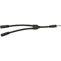 Pig Hog Solutions - 6 Y Cable, Stereo 3.5MM(M)-Dual 3.5mm (F)