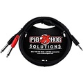 Pig Hog Solutions Stereo Breakout Cable 3.5 mm to Dual 1/4 3 ft.