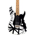 EVH Striped Series 78 Eruption Electric Guitar White with Black Stripes