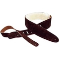 Perris Suede With Sheep Skin Guitar Strap Brown 2.5 in.