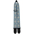 Perris The Hope Collection by Selena 2 Jacquard Guitar Strap Turquoise Blossom 2 in.