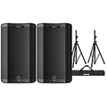Harbinger VARI 3415 15 Powered Speakers Package With Stands