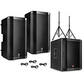 Harbinger VARI V4000 Series Powered Speakers Package With V2318S Subwoofer, Stands and Cables 15 Mains