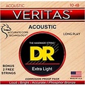 DR Strings Veritas - Perfect Pitch with Dragon Core Technology Custom Light Acoustic Strings (10-48)