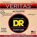 DR Strings Veritas - Perfect Pitch with Dragon Core Technology Custom Light Acoustic Strings (11-50)