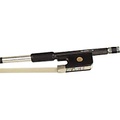 Glasser Violin Bow Braided Carbon Fiber, Fully Lined Ebony Frog, Nickel Silver Wire Grip & Tip Round 4/4 Size