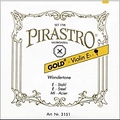 Pirastro Wondertone Gold Label Series Violin E String 4/4 Size Medium Ball End