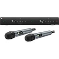 Sennheiser XSW 1-825 DUAL-A 2-Channel Handheld Wireless System With e 825 Capsules A Black