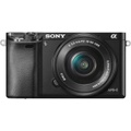 Sony Alpha a6000 Mirrorless Camera with 16-50mm Retractable Lens Black ILCE6000L/B - Best Buy