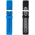 WITHit Band Kit for Fitbit Charge 3 and Charge 4 (2-Pack) Black/Gray/Blue 51572BBR - Best Buy